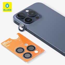 BlueO стекло для iPhone 15 Pro Camera lens Armor metal 3 шт. Blue (+installer)