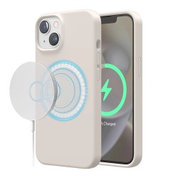 Elago для iPhone 14 чехол MagSafe Soft silicone case Stone