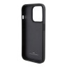 BMW для iPhone 15 Pro чехол Signature Leather Textured with Logo imprint Hard Black