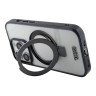 TUMI для iPhone 15 Pro чехол PC/TPU + Ring stand Hard Transp/Black (MagSafe)