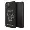 Чехол Karl Lagerfeld Liquid silicone Ikonik outlines Hard для iPhone 11 Pro, черный/белый