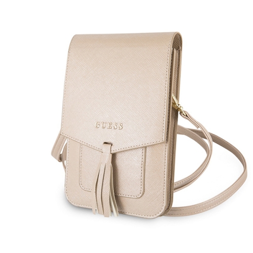 Guess Wallet Bag Saffiano look сумка для телефона, бежевая