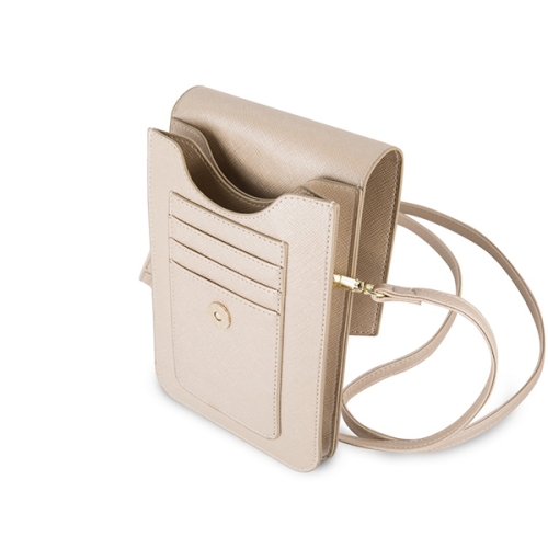 Guess Wallet Bag Saffiano look сумка для телефона, бежевая