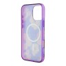 Guess для iPhone 16 Pro Max чехол PC/TPU Flowers Invisible Ring Yellow (MagSafe)