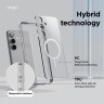 Elago для Galaxy S24 чехол HYBRID (pc/tpu) Clear (Magnetic)