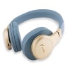 Guess наушники беспроводные накладные Bluetooth Headphones Sound PU 4G Script Metal Logo Blue