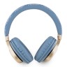 Guess наушники беспроводные накладные Bluetooth Headphones Sound PU 4G Script Metal Logo Blue