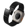 (Уценка) Uniq для Apple Watch 49/46/45/44 mm ремешок Strova MAG Strap Link Steel Black