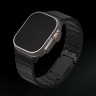 (Уценка) Uniq для Apple Watch 49/46/45/44 mm ремешок Strova MAG Strap Link Steel Black