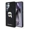 Karl Lagerfeld для Galaxy S25 Ultra чехол PU Grained Monogram NFT Karl metal Head Hard Black