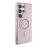 Guess для Galaxy S25 Ultra чехол PC/TPU Diamond Rhinestone Circle Hard Pink (MagSafe)