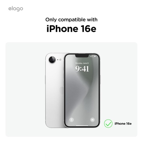 Elago для iPhone 16e чехол HYBRID (pc/tpu) Clear (MagSafe)