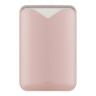Uniq картхолдер Lyden EVO магнитный кожаный с подставкой для телефона, Blush Pink