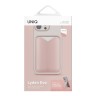 Uniq картхолдер Lyden EVO магнитный кожаный с подставкой для телефона, Blush Pink