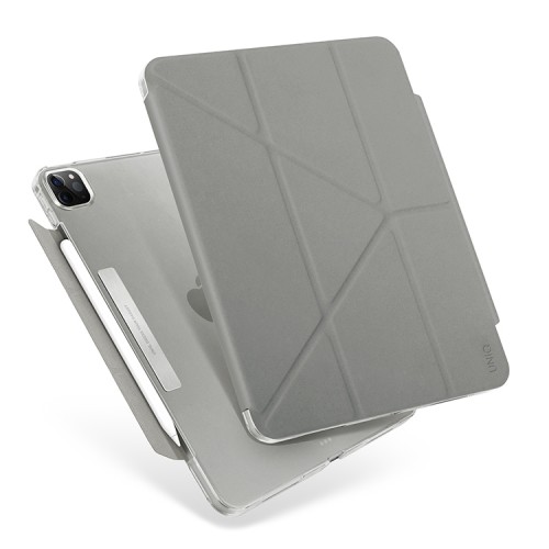 Чехол Uniq Camden Anti-microbial для iPad Pro 11 (2022/21) с отсеком для стилуса, серый