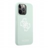 Чехол Guess Liquid Silicone 4G Big logo Hard для iPhone 13 Pro, голубой