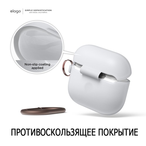 Чехол Elago Silicone Hang case для AirPods 3 (2021), прозрачный