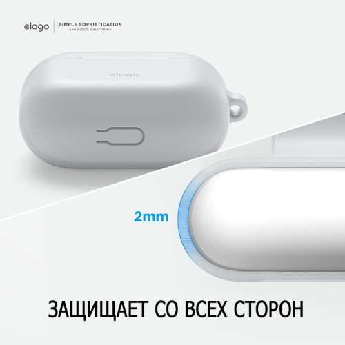 Чехол Elago Silicone Hang case для AirPods 3 (2021), прозрачный