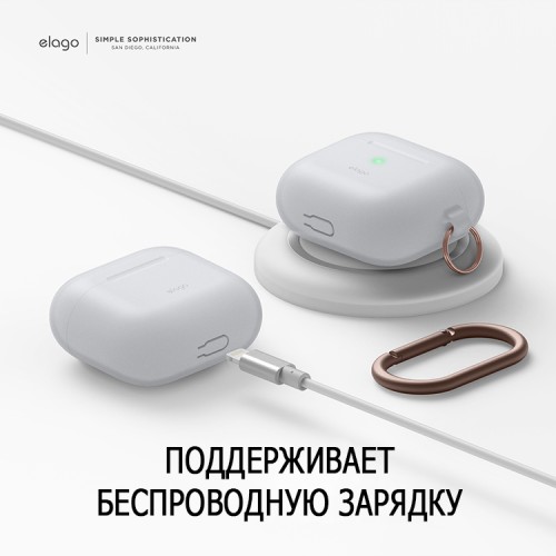 Чехол Elago Silicone Hang case для AirPods 3 (2021), прозрачный