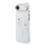 Karl Lagerfeld для iPhone Air чехол IML NFT Choupettes Script logo Metal Cam белый (MagSafe)