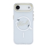 Karl Lagerfeld для iPhone Air чехол IML NFT Choupettes Script logo Metal Cam белый (MagSafe)
