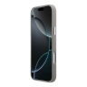 DKNY для iPhone 17 Pro чехол PU Full Wrapped leather Verical logo Metal Cam Hard Beige (MagSafe)