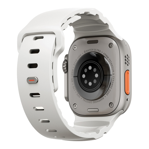 Uniq для Apple Watch 49/46/45/44 mm ремешок Alton Silicon Strap Blanc White