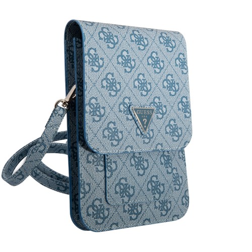 Сумка Guess Wallet Bag 4G Big with Triangle logo для смартфонов, голубая