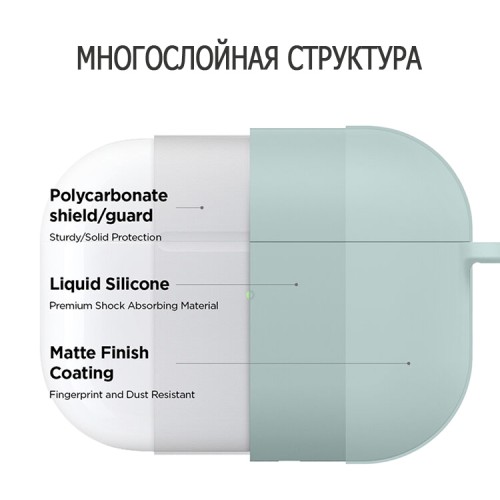Чехол Elago Liquid Hang case для AirPods Pro, Mint