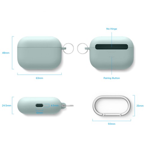 Чехол Elago Liquid Hang case для AirPods Pro, Mint