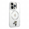 Чехол Lagerfeld NFT Karl & Choupette Hard для iPhone 14 Pro, прозрачный (MagSafe)