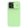 Чехол Nillkin CamShield Silky Magnetic Silicone для iPhone 13 Pro Max, Mint Green (magsafe)