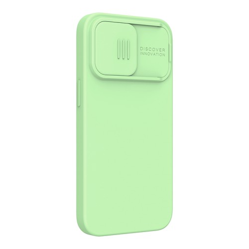 Чехол Nillkin CamShield Silky Magnetic Silicone для iPhone 13 Pro Max, Mint Green (magsafe)