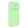 Чехол Nillkin CamShield Silky Magnetic Silicone для iPhone 13 Pro Max, Mint Green (magsafe)