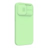 Чехол Nillkin CamShield Silky Magnetic Silicone для iPhone 13 Pro Max, Mint Green (magsafe)