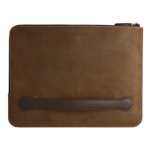 Чехол-папка Bustha Zip Folio Leather для MacBook Air 13 | Pro 13 (2018/22), Rusty