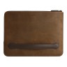 Чехол-папка Bustha Zip Folio Leather для MacBook Air 13 | Pro 13 (2018/22), Rusty