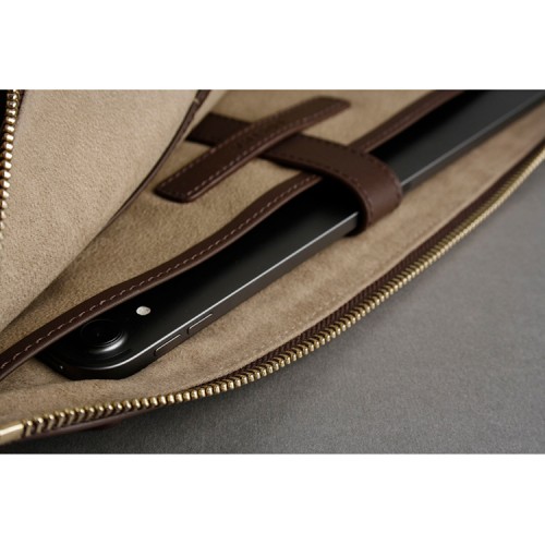 Чехол-папка Bustha Zip Folio Leather для MacBook Air 13 | Pro 13 (2018/22), Rusty