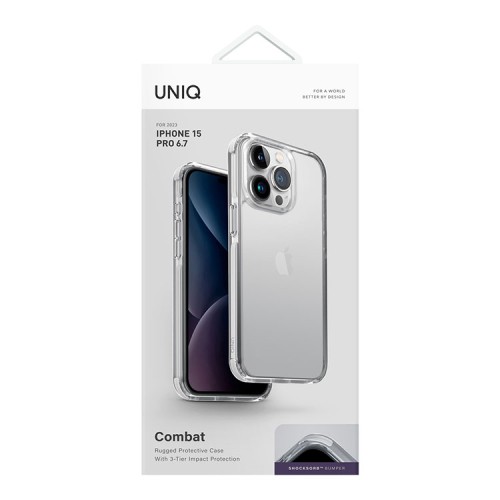 Uniq для iPhone 15 Pro Max чехол Combat White
