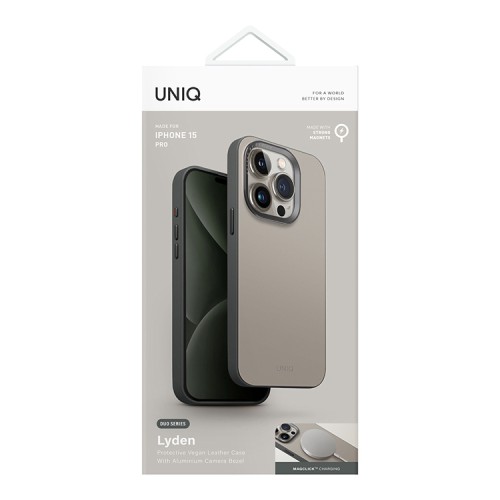 Uniq для iPhone 15 Pro чехол Lyden DS Ivory/Lychen Green (Magsafe)