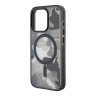TUMI для iPhone 15 Pro чехол PC/TPU Frosted Mesh CAMO Hard Black (MagSafe)