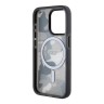 TUMI для iPhone 15 Pro чехол PC/TPU Frosted Mesh CAMO Hard Black (MagSafe)