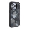 TUMI для iPhone 15 Pro чехол PC/TPU Frosted Mesh CAMO Hard Black (MagSafe)