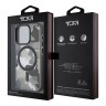 TUMI для iPhone 15 Pro чехол PC/TPU Frosted Mesh CAMO Hard Black (MagSafe)