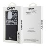 DKNY для iPhone 15 Pro чехол PU Repeat texture with Cardslot Metal logo Hard Black