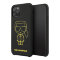 Чехол Karl Lagerfeld Liquid silicone Ikonik outlines Hard для iPhone 11 Pro, черный/желтый