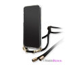 Чехол Guess 4G Cord collection Hard Gradient для iPhone 11 Pro Max, со шнурком, черный