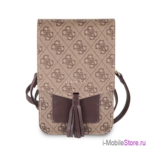 Сумка Guess Wallet Bag 4G для смартфонов, коричневый