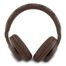 Guess наушники беспроводные накладные Bluetooth Headphones Sound PU 4G Script Metal Logo Brown