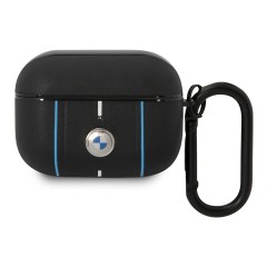 (Уценка) Чехол BMW Signature leather with Color lines для AirPods Pro, черный